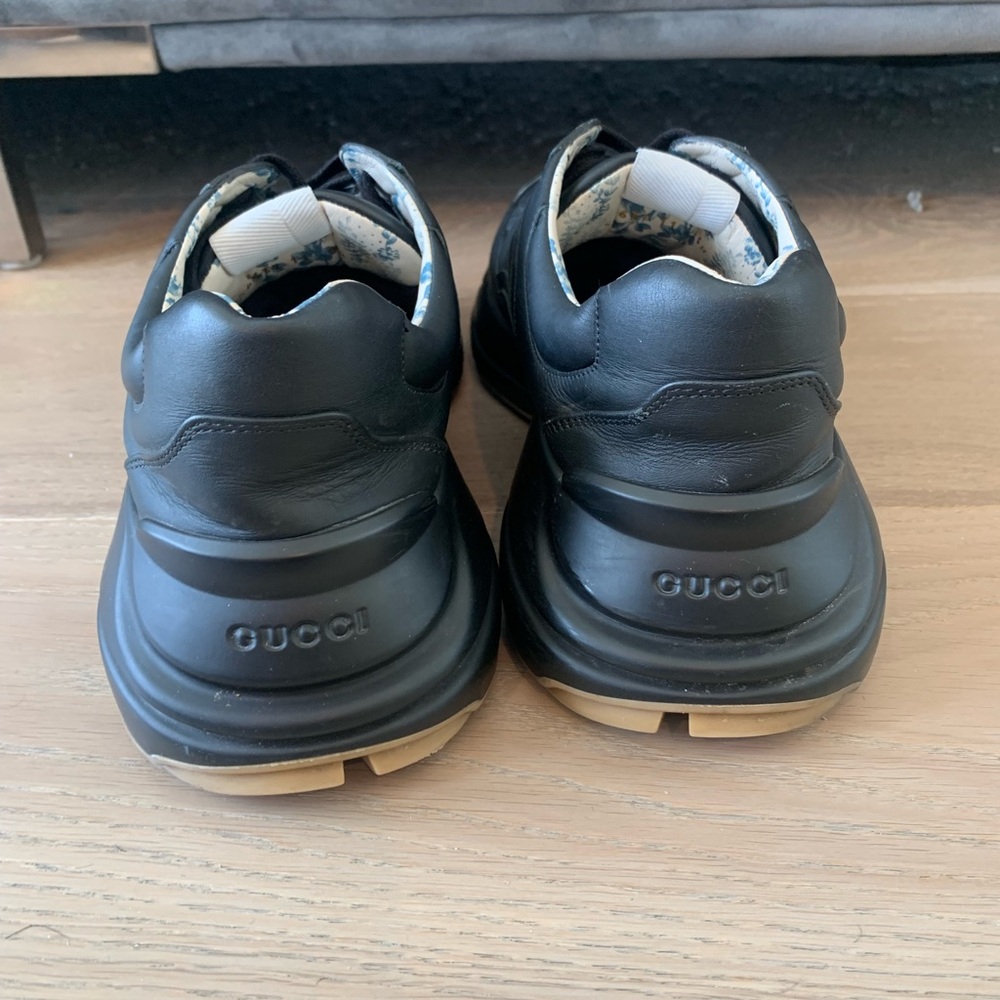 Gucci rhyton LA Angels sz 11 G black red 548637 DRW00 Used men sneakers - Picture 5 of 9